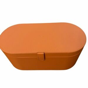 DYSON Airwrap Storage Case Hard Exterior With Magnet Snap Brown Like New